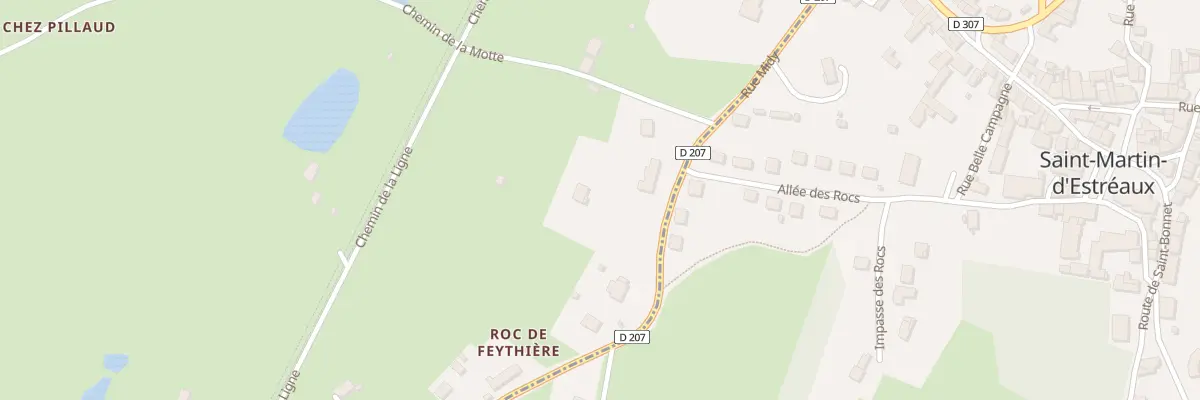 Plan du 5128A Roc de Feythiere à Saint-Pierre-Laval