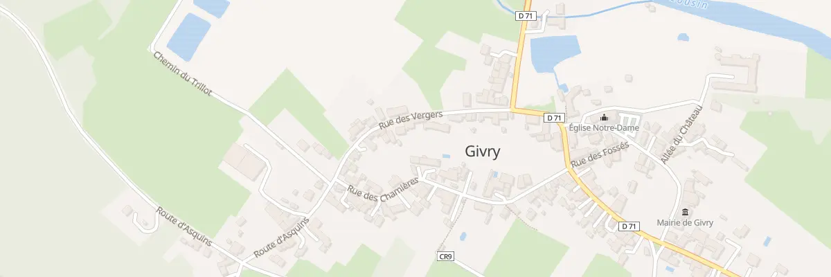 Plan du 9 Rue des Vergers à Givry