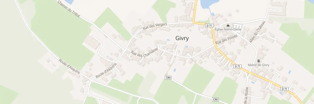 Plan du 25 Rue des Chamières à Givry