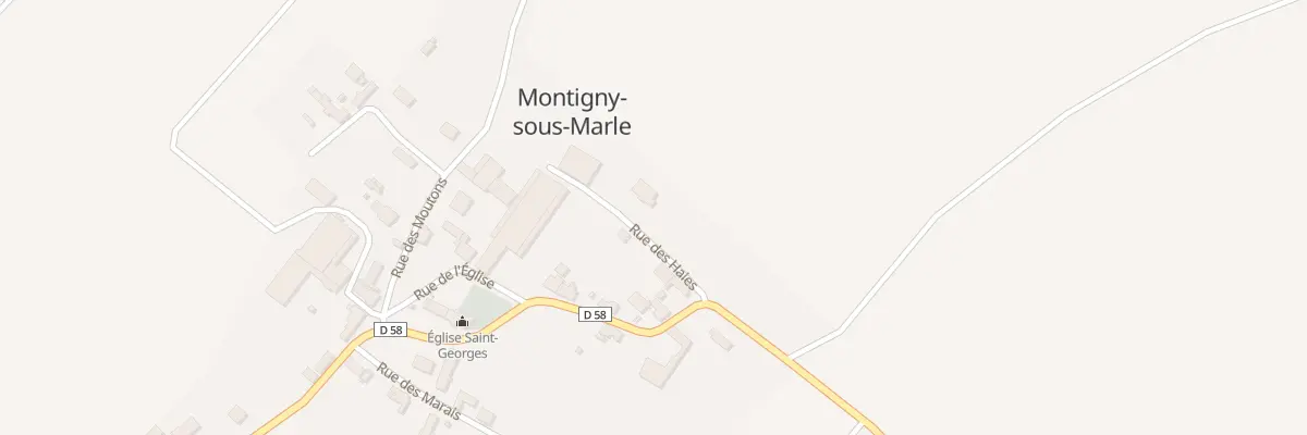 Plan du 1 Rue des Haies à Montigny-sous-Marle