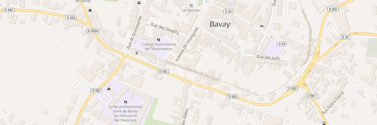 Plan du 5 Rue des Récollets à Bavay