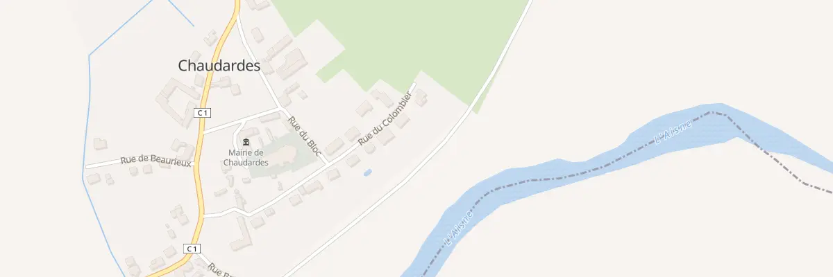 Plan du 14 Rue du Colombier à Chaudardes