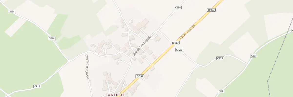Plan du 4 Rue de la Chapelle (Fontette) à Saint-Père