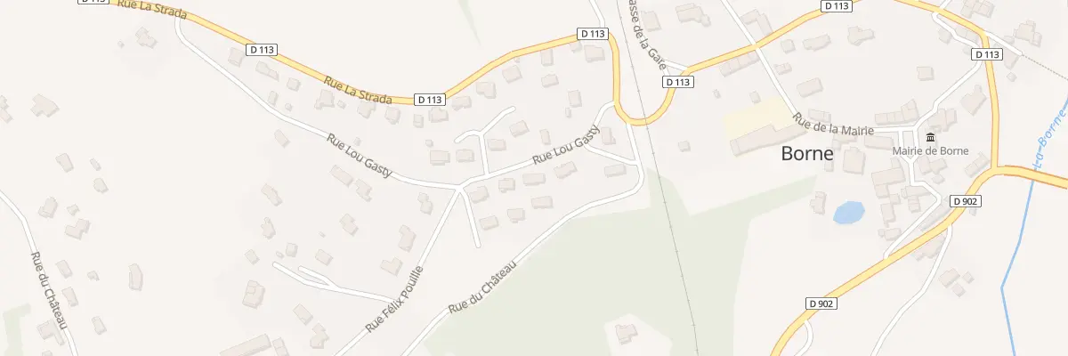 Plan du 3 Rue Lou Gasty à Borne