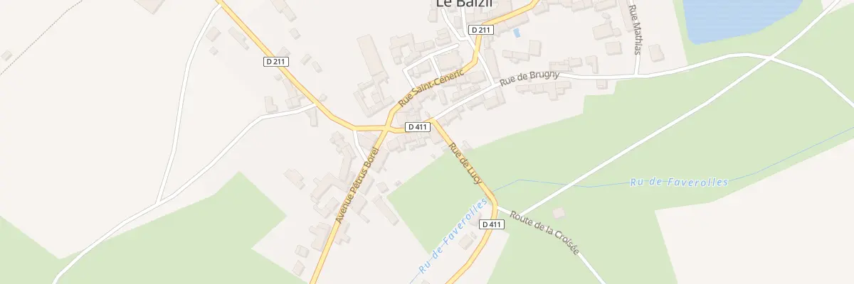 Plan du 3 Rue de Brugny au Baizil