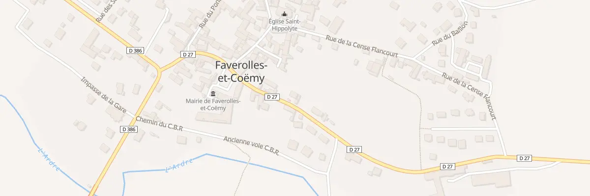 Plan du 5 Rue du Moulin à Faverolles-et-Coëmy