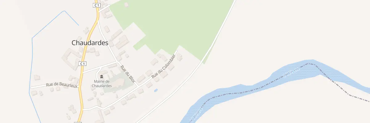 Plan du 16 Rue du Colombier à Chaudardes