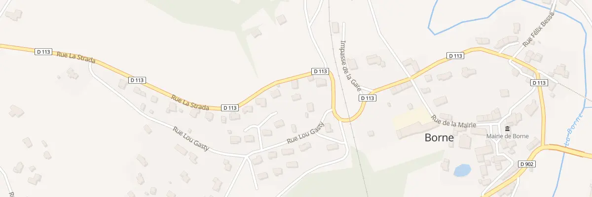 Plan du 5066 Le Bourg à Borne