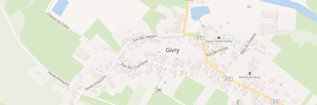 Plan du 18 Rue des Chamières à Givry