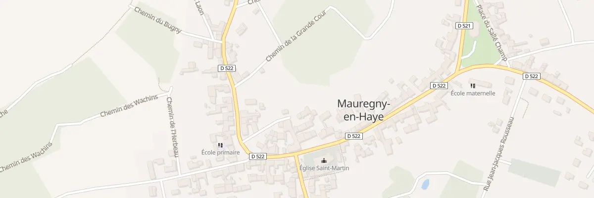 Plan du 8 Rue Charles de Gaulle à Mauregny-en-Haye