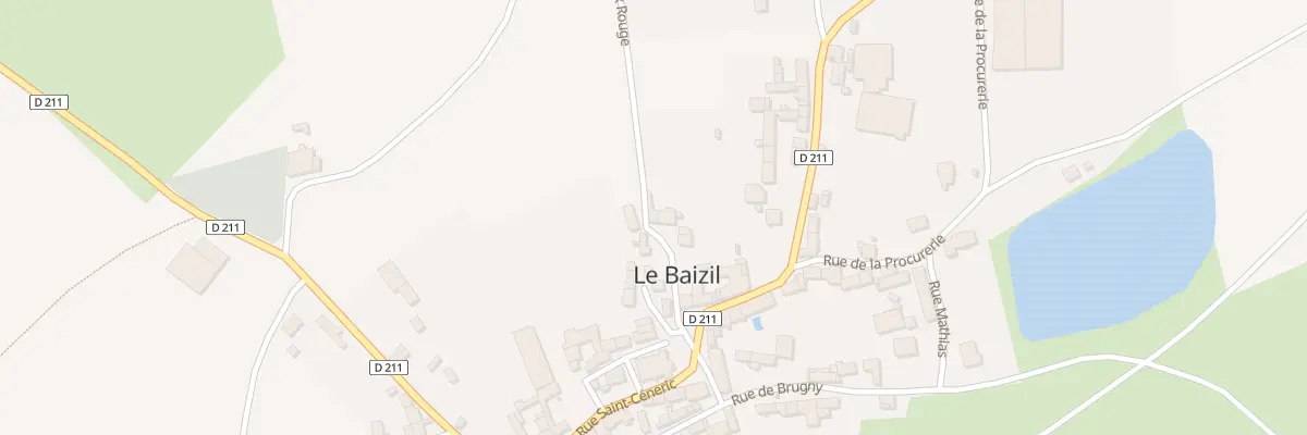 Plan du 9 Rue de la Croix Rouge au Baizil