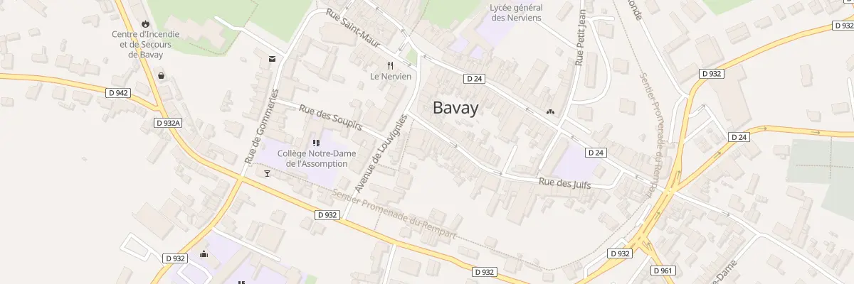 Plan du 4 Rue des Juifs à Bavay