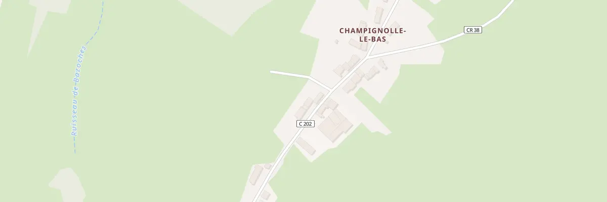 Plan du 34 Voie Romaine à Bazoches