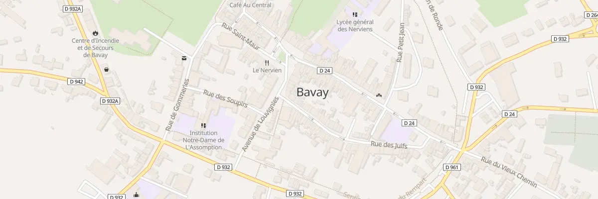 Plan du 5 Rue des Juifs à Bavay