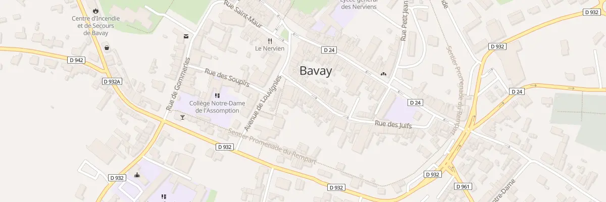 Plan du 10 Rue des Juifs à Bavay