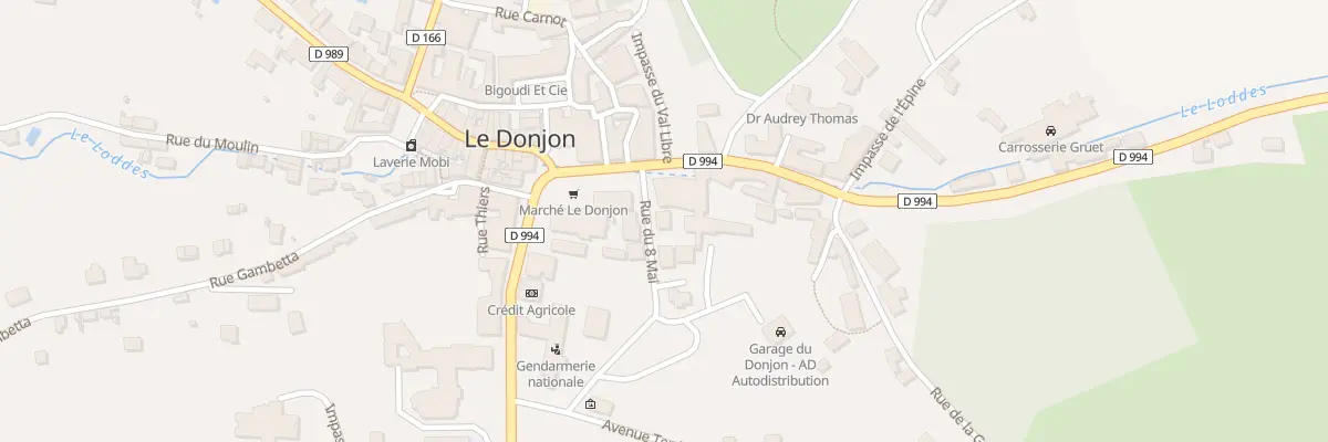 Plan du 7 Rue du Huit Mai au Donjon