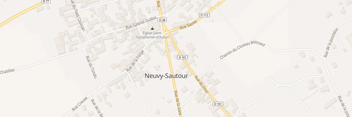 Plan du 2 Rue du Four à Neuvy-Sautour