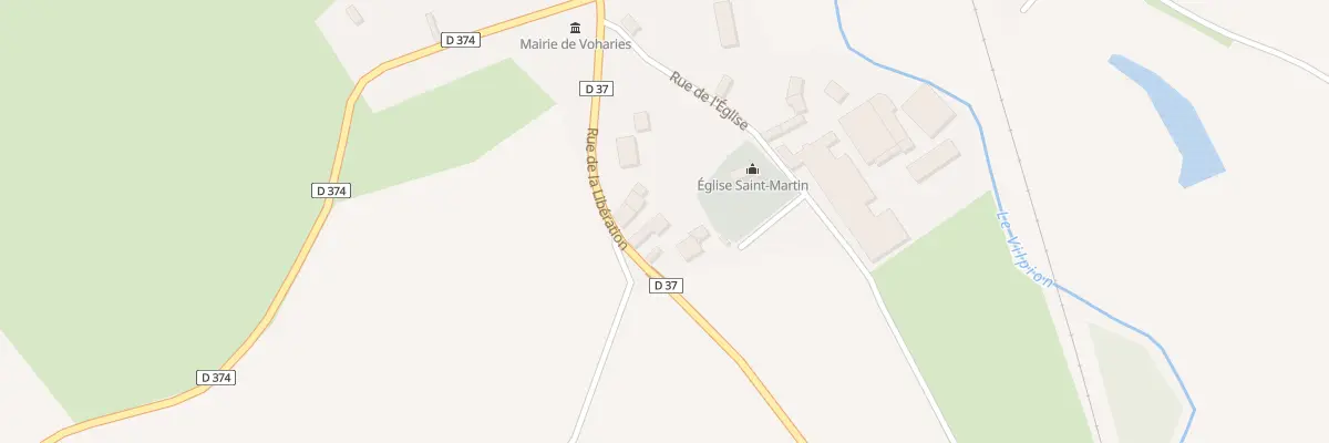 Plan du 3 Rue de la Libération à Voharies