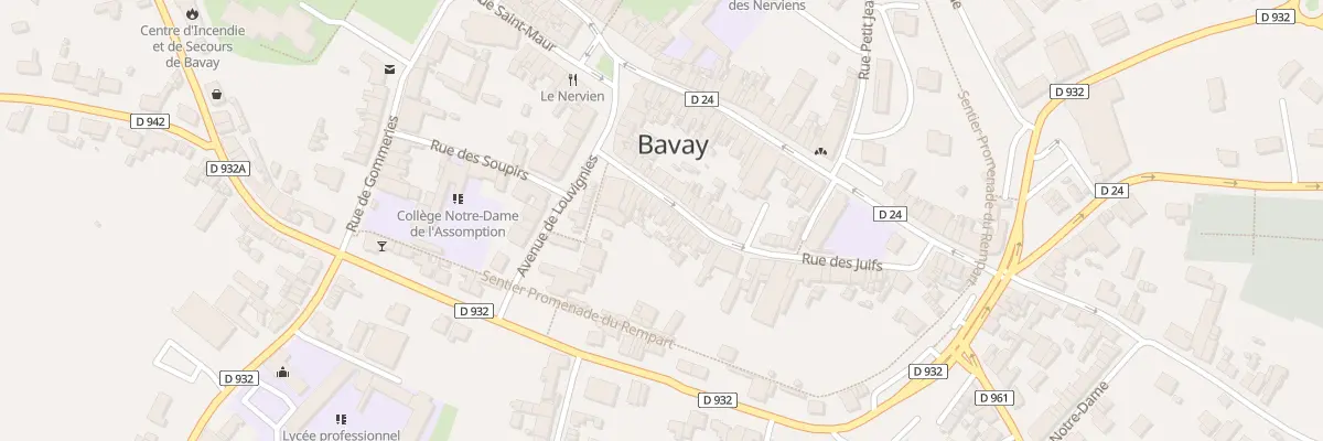 Plan du 16 Rue des Juifs à Bavay