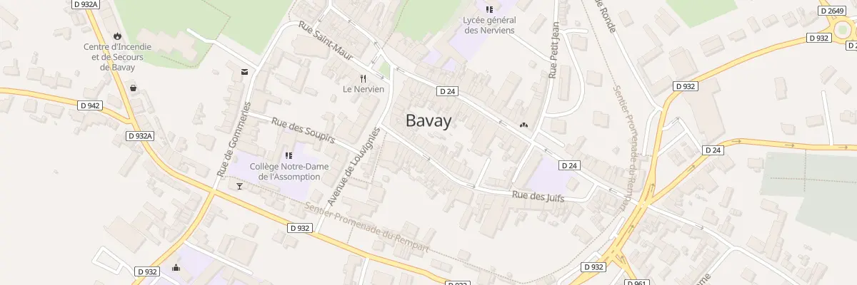 Plan du 11 Rue des Juifs à Bavay