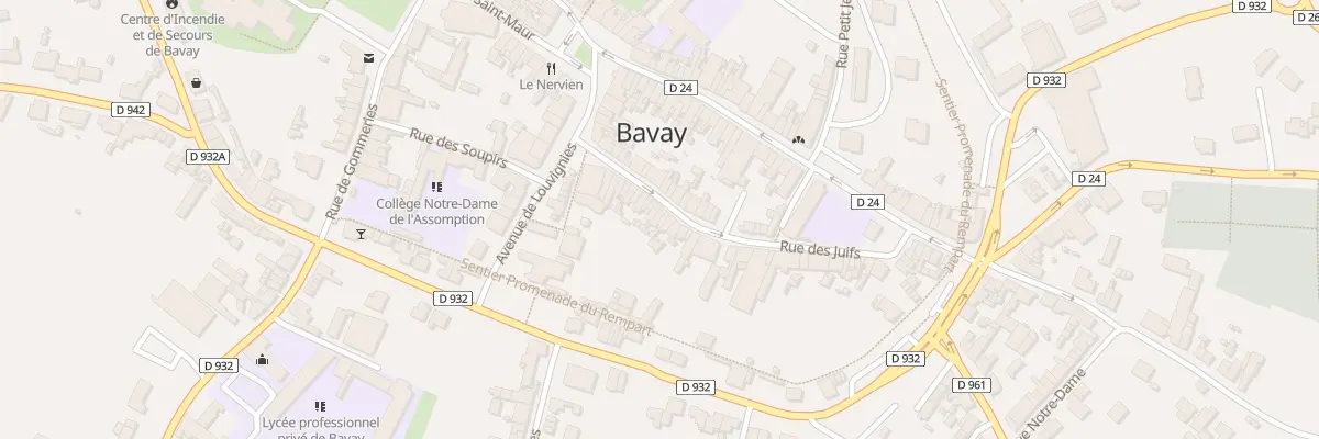 Plan du 24 Rue des Juifs à Bavay