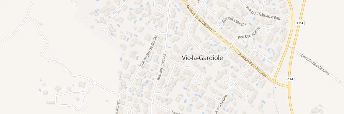 Plan du 1 Rue des Flamants Roses à Vic-la-Gardiole