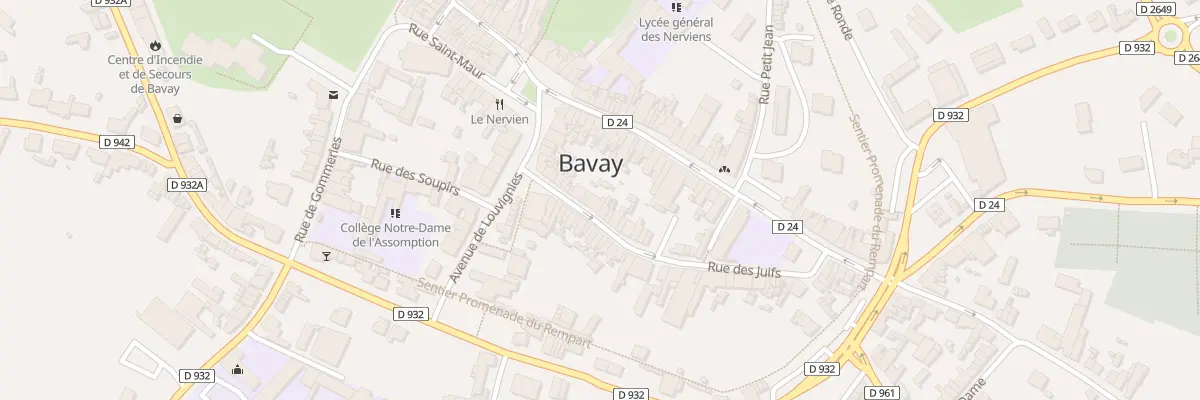 Plan du 13 Rue des Juifs à Bavay