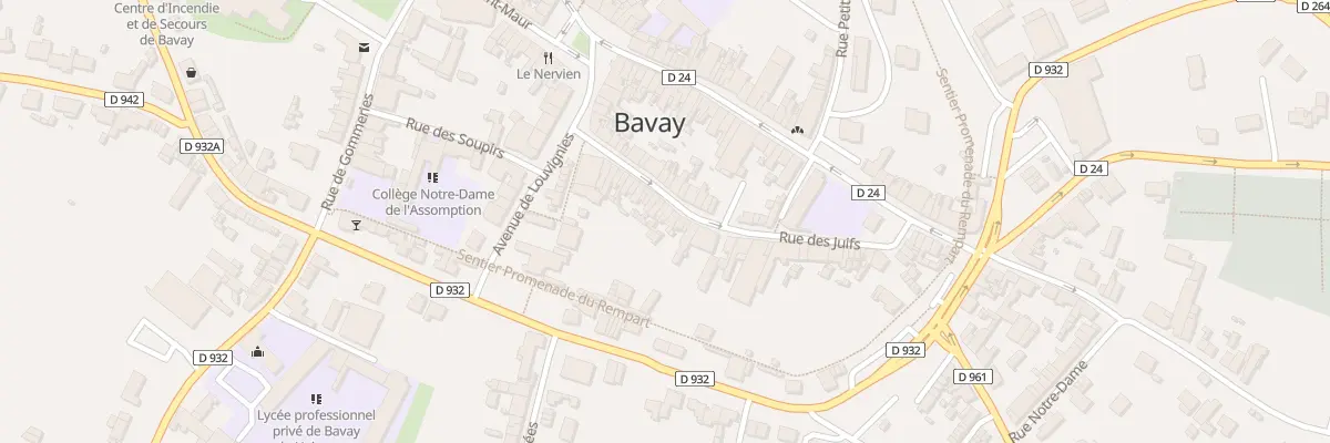 Plan du 28 Rue des Juifs à Bavay