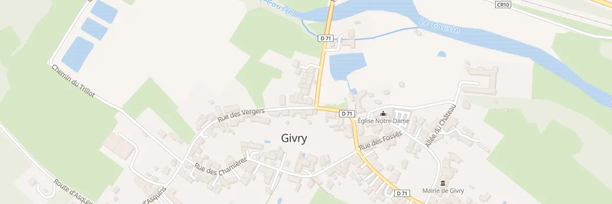 Plan du 4 Rue des Vergers à Givry
