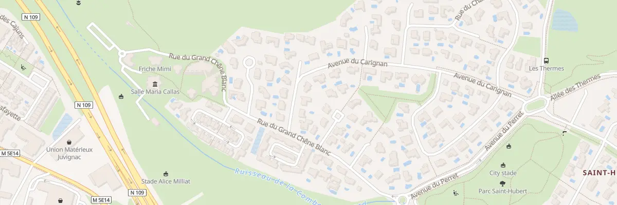 Plan du 6 Av du Carignan à Juvignac
