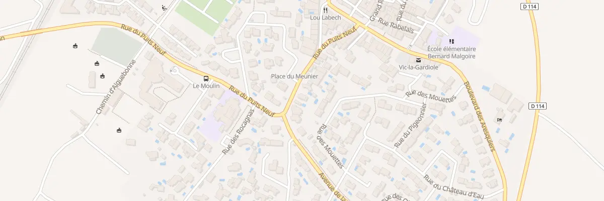 Plan du 25 Rue du Puits Neuf à Vic-la-Gardiole