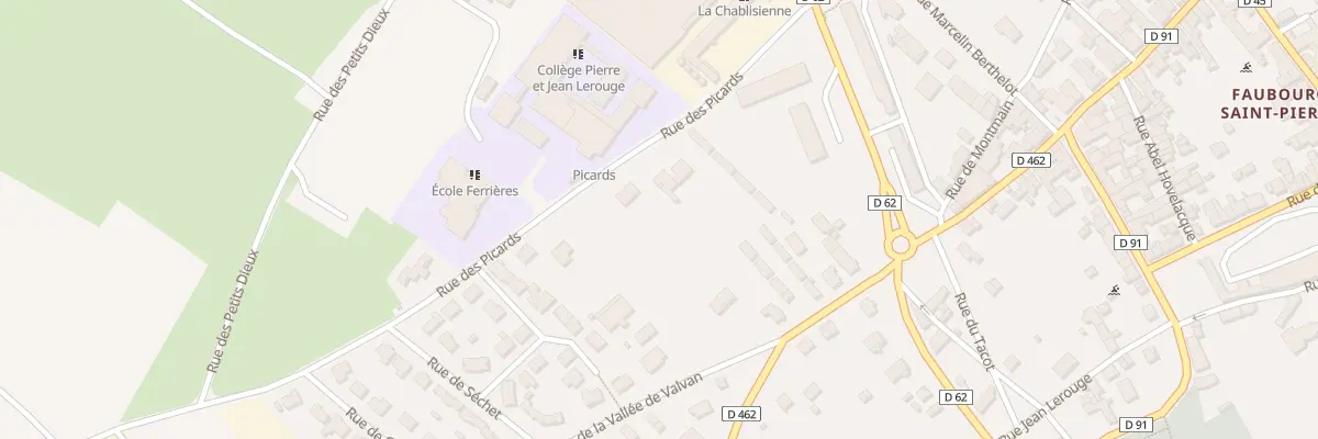 Plan du 15 Rue des Picards à Chablis