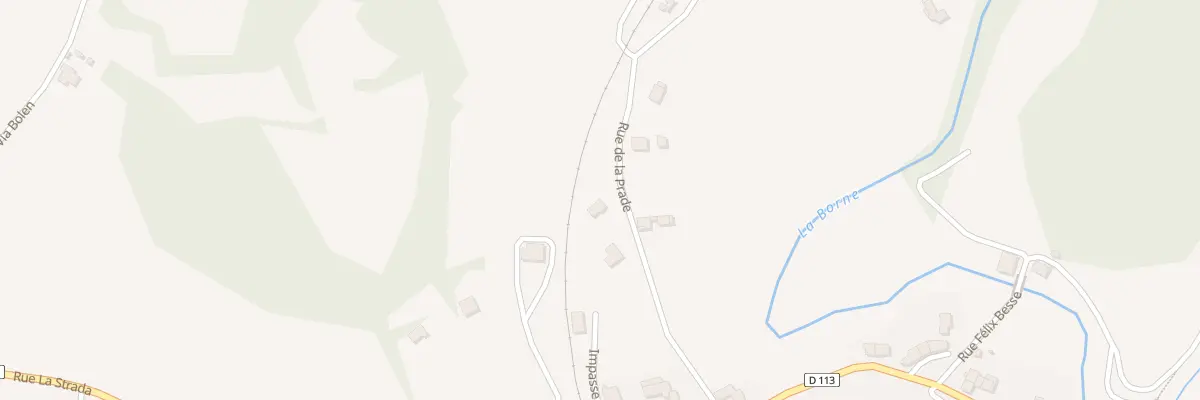 Plan du 5 Rue de la Prade à Borne