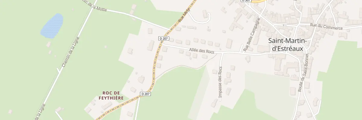 Plan du 7 All des Rocs à Saint-Martin-d’Estréaux