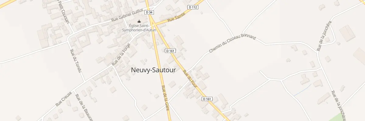 Plan du 9 Rue du Four à Neuvy-Sautour