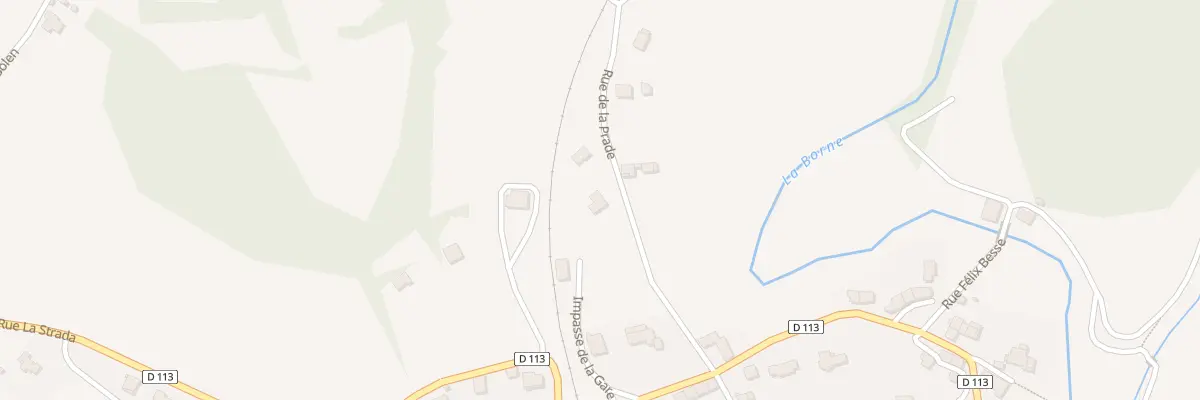 Plan du 3 Rue de la Prade à Borne