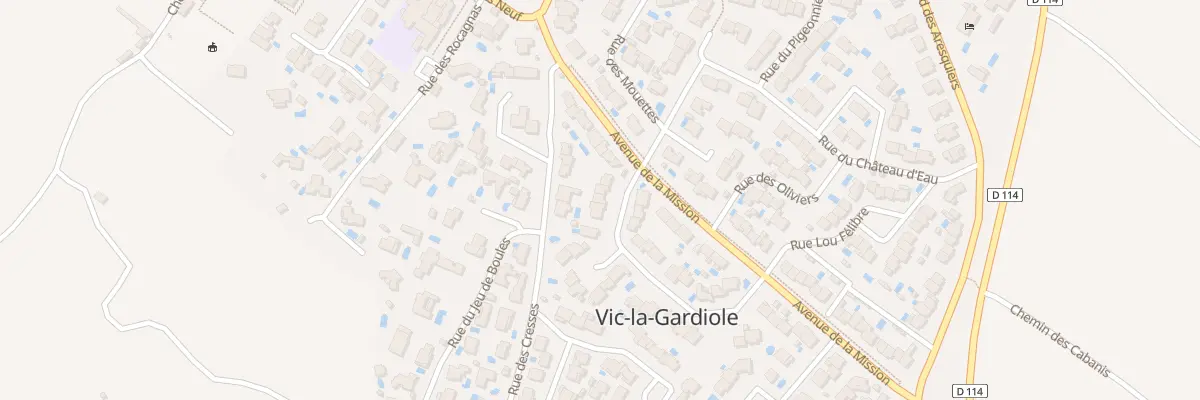 Plan du 6 Rue des Sarcelles à Vic-la-Gardiole