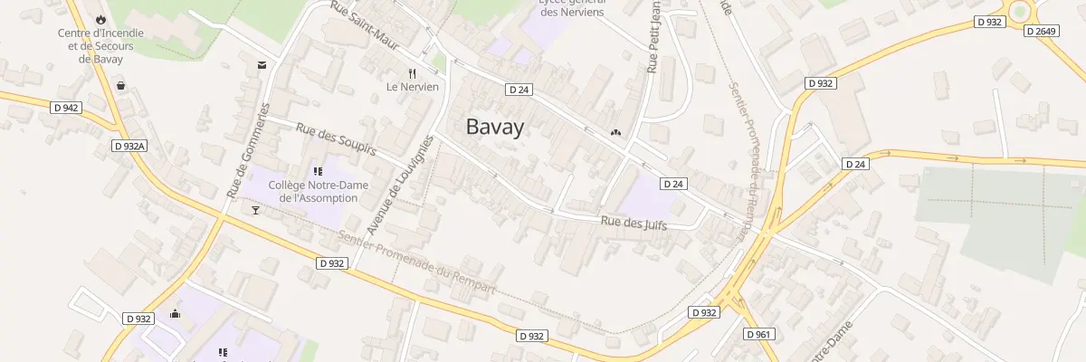 Plan du 25 Rue des Juifs à Bavay