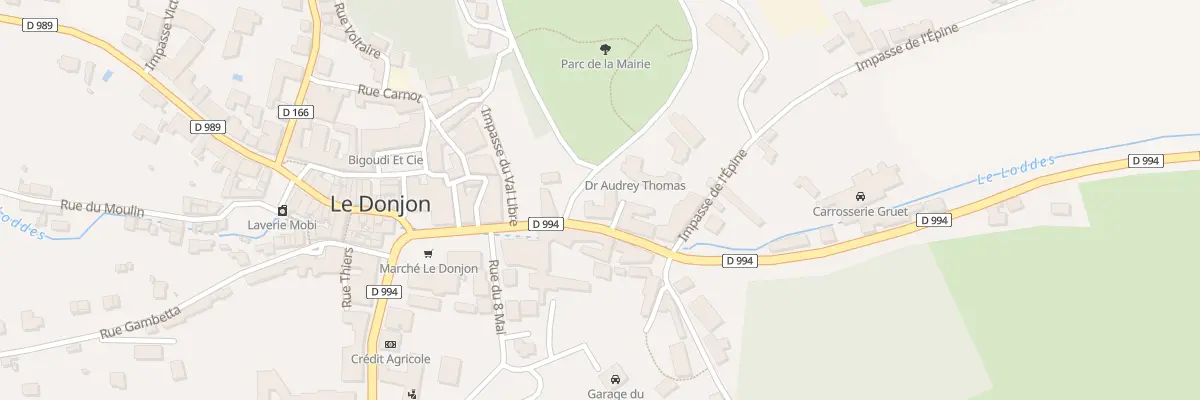 Plan du 5 Rue Jean Jaurés au Donjon