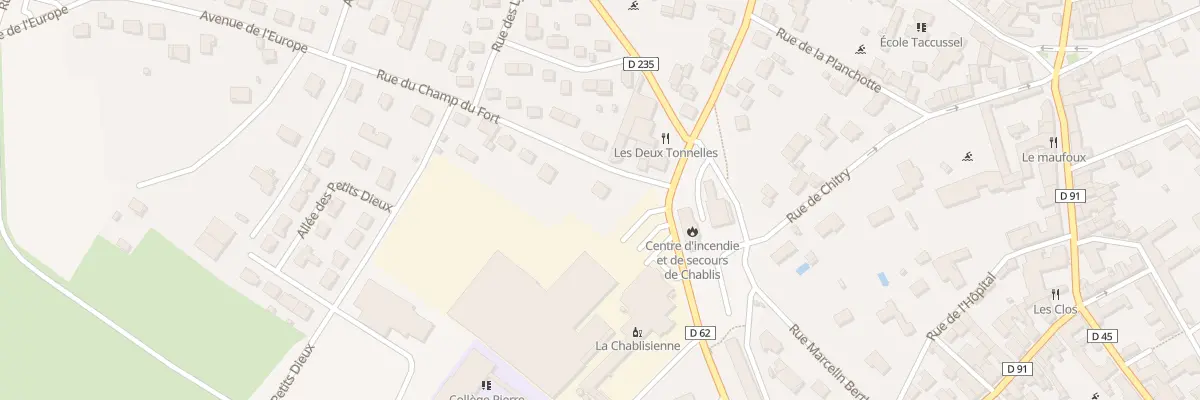 Plan du 1B Rue du Champ du Fort à Chablis