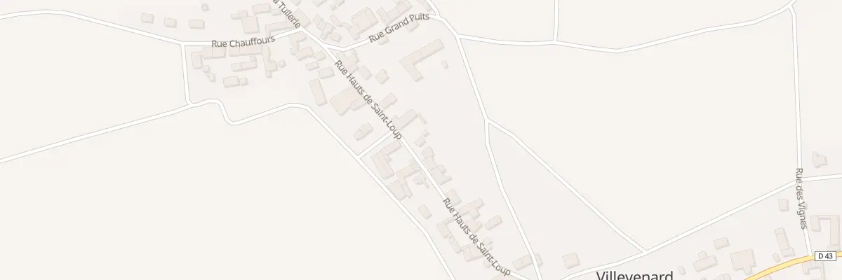 Plan du 23 Rue Hauts de Saint Loup à Villevenard