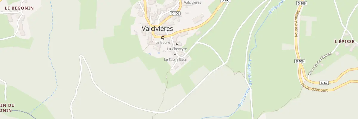 Plan du 12 Rue de la Conche à Valcivières