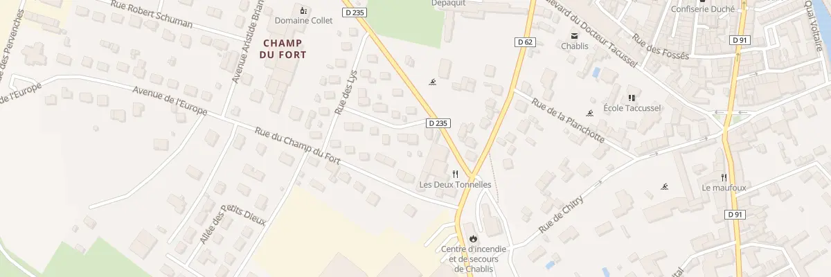 Plan du 1 Rue de Beugnon à Chablis