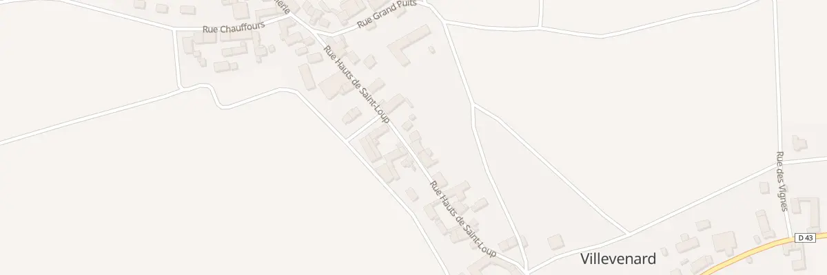 Plan du 21 Rue Hauts de Saint Loup à Villevenard