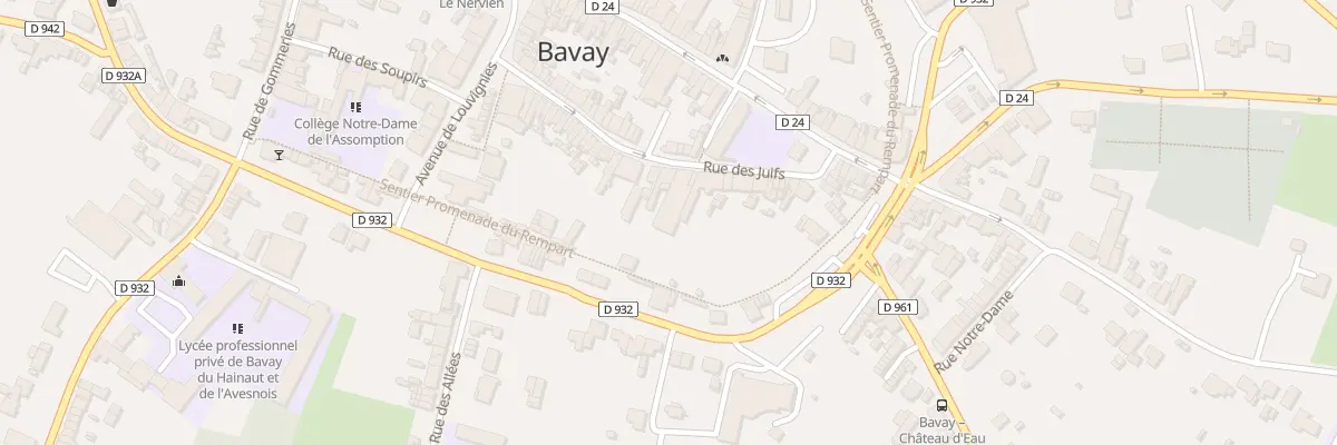 Plan du 44 Rue des Juifs à Bavay