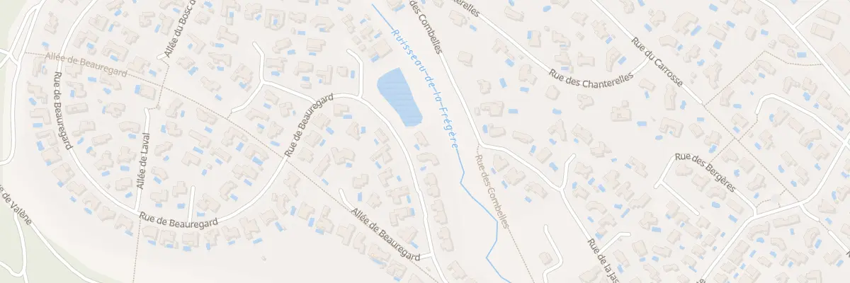 Plan du 458 Rue de Beauregard à Saint-Gély-du-Fesc