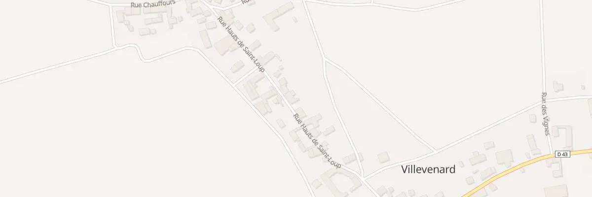 Plan du 17 Rue Hauts de Saint Loup à Villevenard