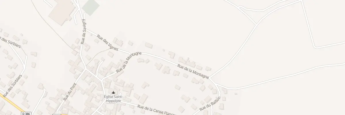 Plan du 11 Rue de la Montagne à Faverolles-et-Coëmy