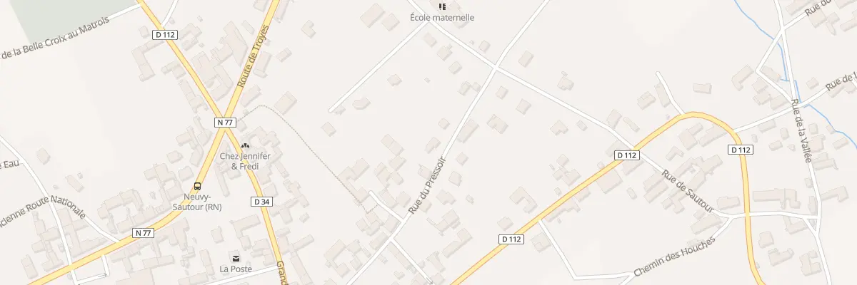 Plan du 23 Rue du Pressoir à Neuvy-Sautour