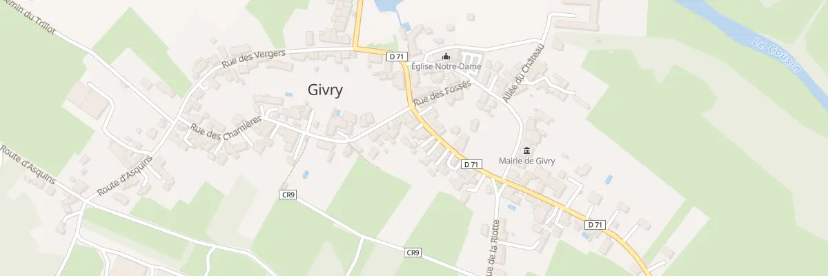 Plan du 12 Gr Grande Rue à Givry